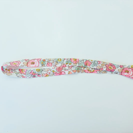 Bandeau Saech en Liberty Rose et Vert