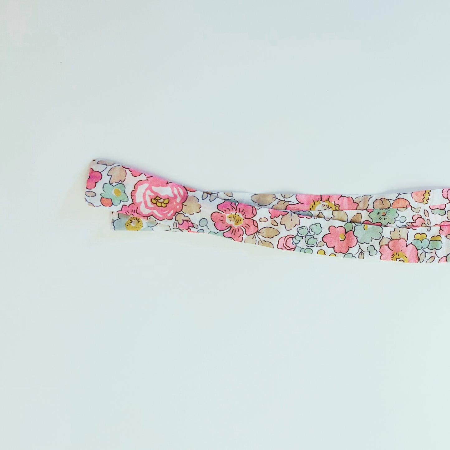 Bandeau Saech en Liberty Rose et Vert