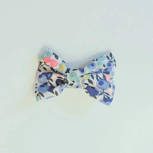 Barrette Cinta Liberty Bleu et Rose Fluo