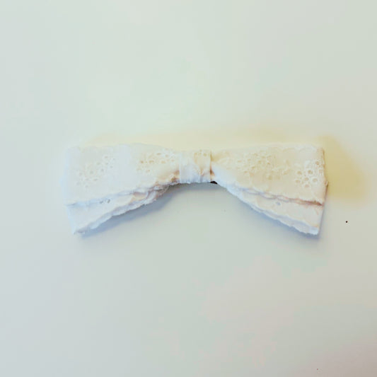 Barrette Sabbay en Dentelle Blanche